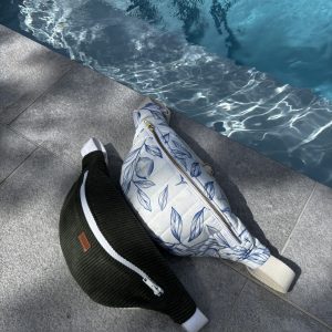 Sac banane en velours personnalisable